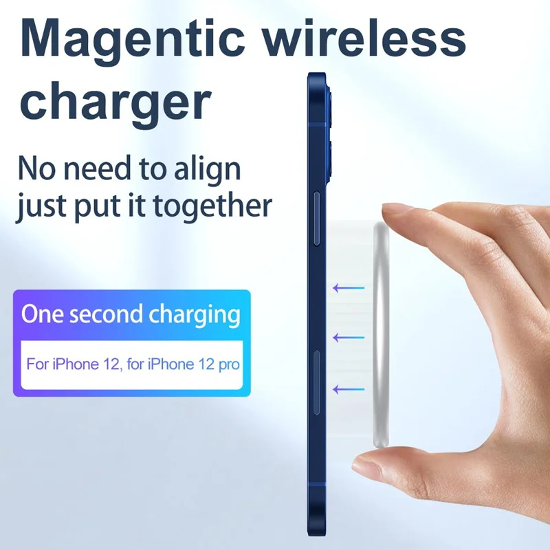 

15W Qi Magnetic Wireless Charger for iPhone 12 Pro Max 12 Mini Qi Fast Wireless Charging Pad for iPhone 11 Xiaomi Samsung Huawei