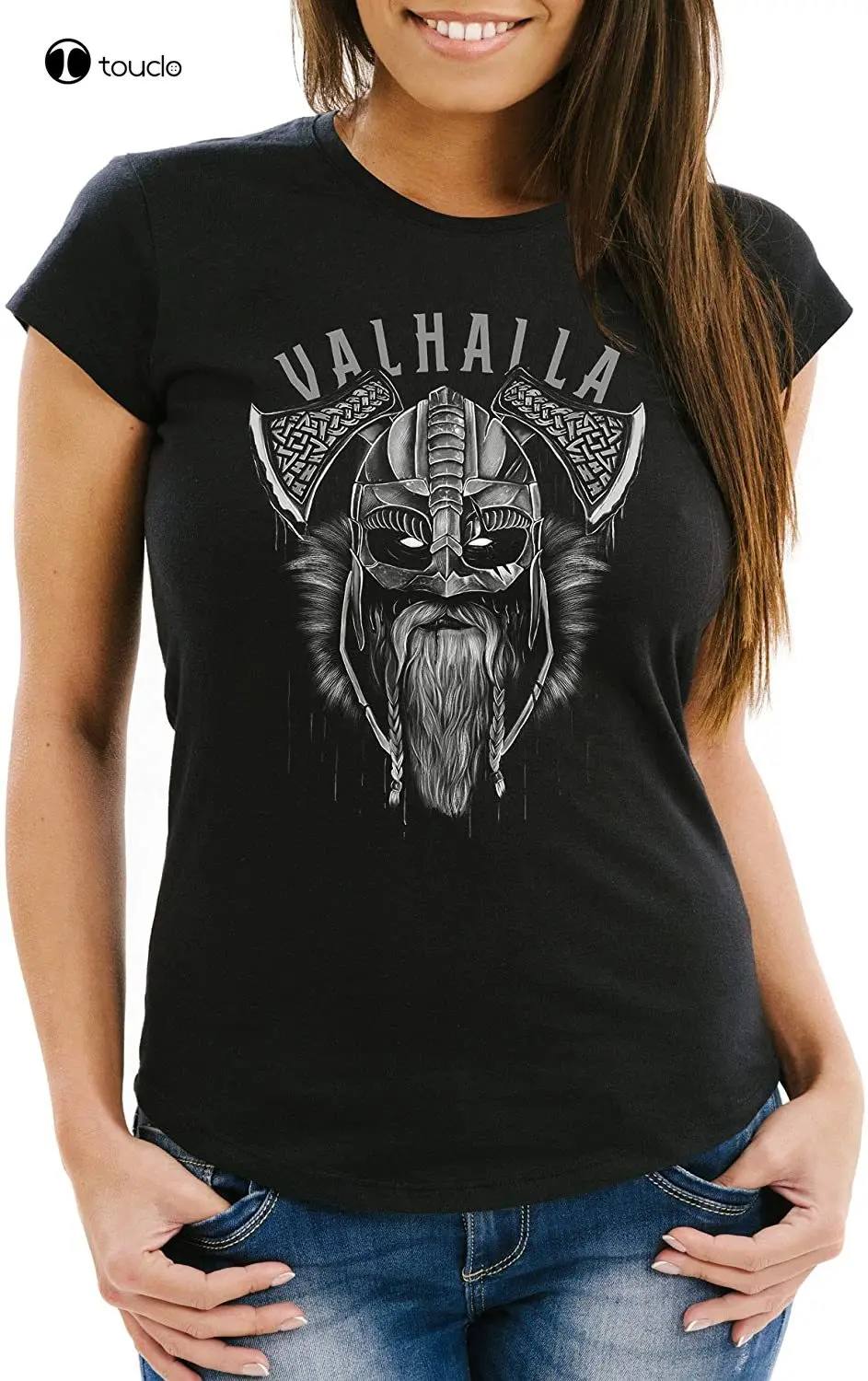 

Women'S T-Shirt Valhalla Viking Helmet Viking Odin Warrior Fashion Street Style Tee Shirt Fashion Funny New Xs-5Xl