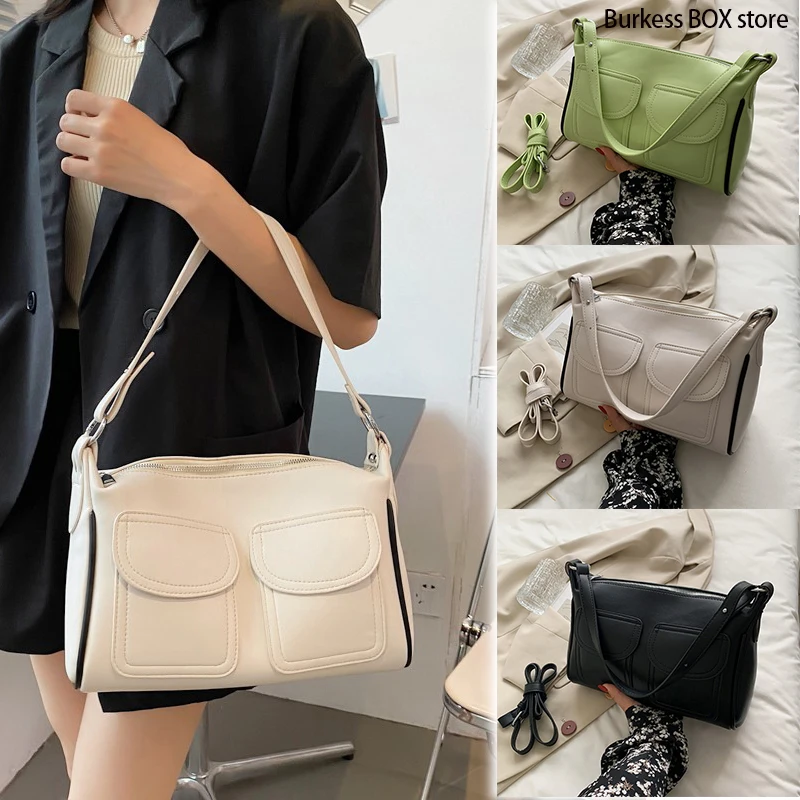 

Большая вместительная сумка на одно плечо женская сумка 2021 новый тренд модная универсальная сумка в западном стиле маленькая квадратная су...