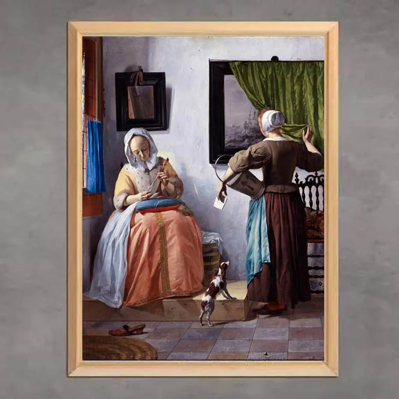 

Famous Painting “Woman Reading a Letter” 5D DIY Diamond Painting Full Size Mosaic Home Decor