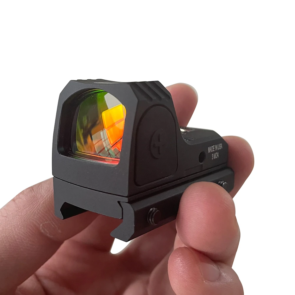 

1X22 2MOA Mini RMR Red Dot Sight Collimator Base Glock/Handgun Reflex Sight Scope fit 20mm Weaver Rail For Airsoft/Hunting Rifle