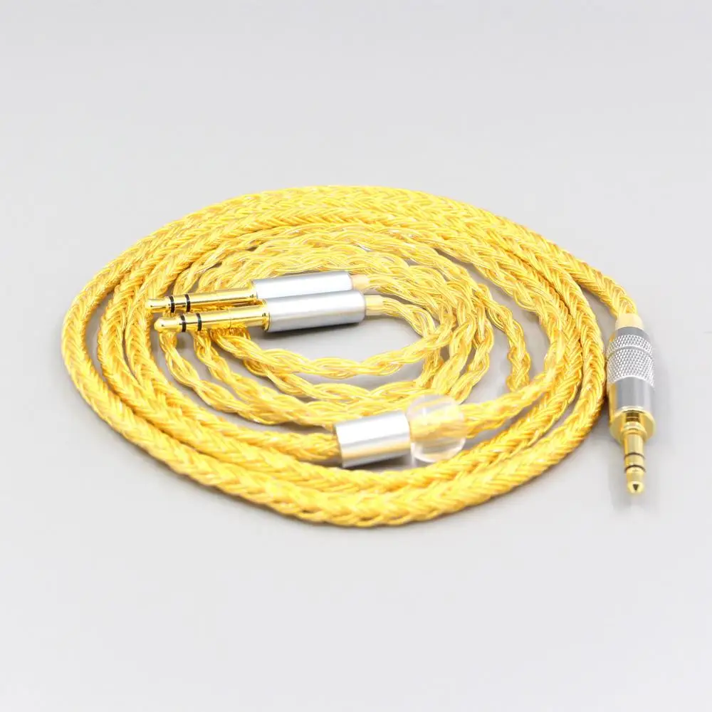 

16 Core OCC Gold Plated Braided Earphone Cable For Meze 99 Classic Neo Noir Focal Clear Elear Elex Elegia Stellia 3.5mm LN007396