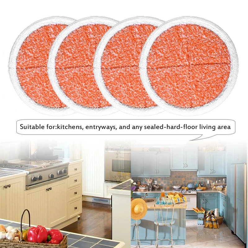 Новые 4 упаковки тяжелые скрабы швабры Замена для Бисселл Spinwave 2039A 2124 мощная