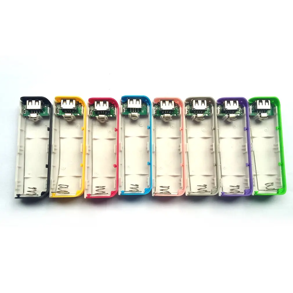 Синий Корпус внешнего аккумулятора бесплатная доставка Usb-зарядка Pcb зарядное