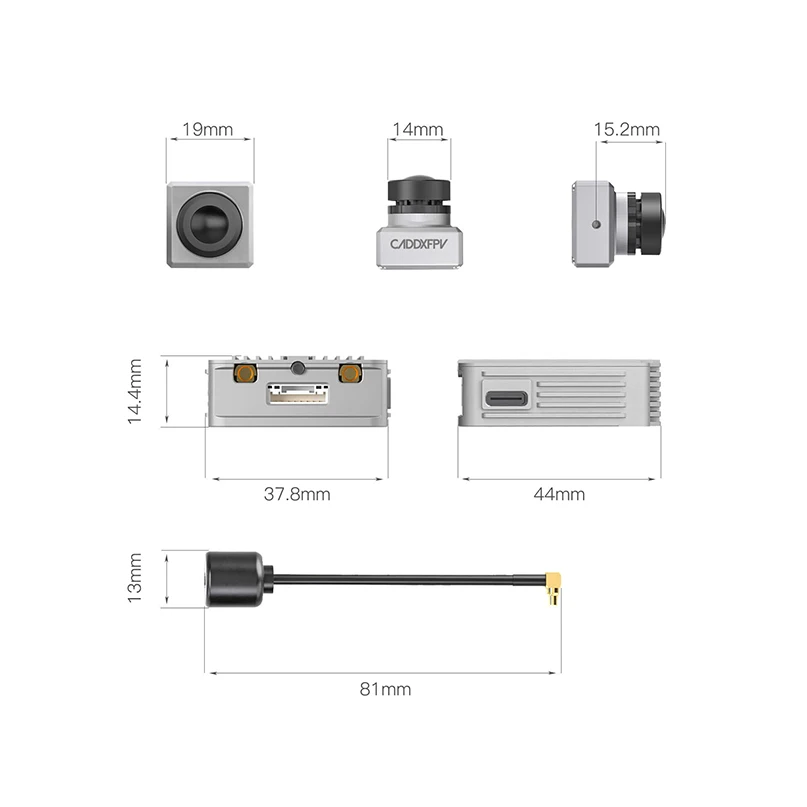 

Caddx FPV Air Unit Micro Version HD Digital System 5.8GHz FPV Transmitter VTX 150 Cam 1080P Recording For DJI FPV Goggles