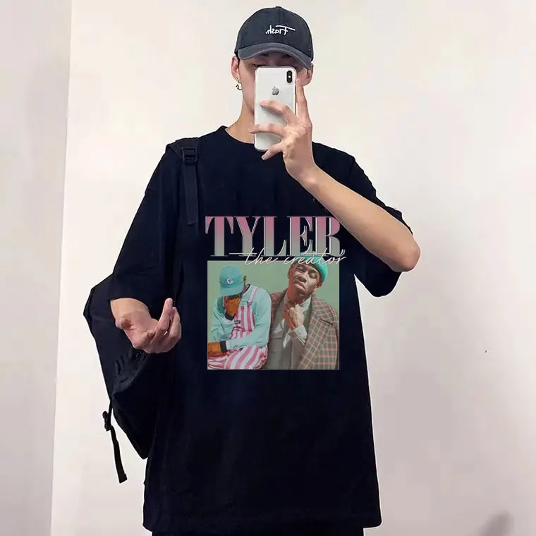 

Tyler The Creator Fashion Classic 90s Vintage Tshirt Men Women Casual Loose T Shirts Summer Cotton T-shirt New Hip Hop Tees Tops