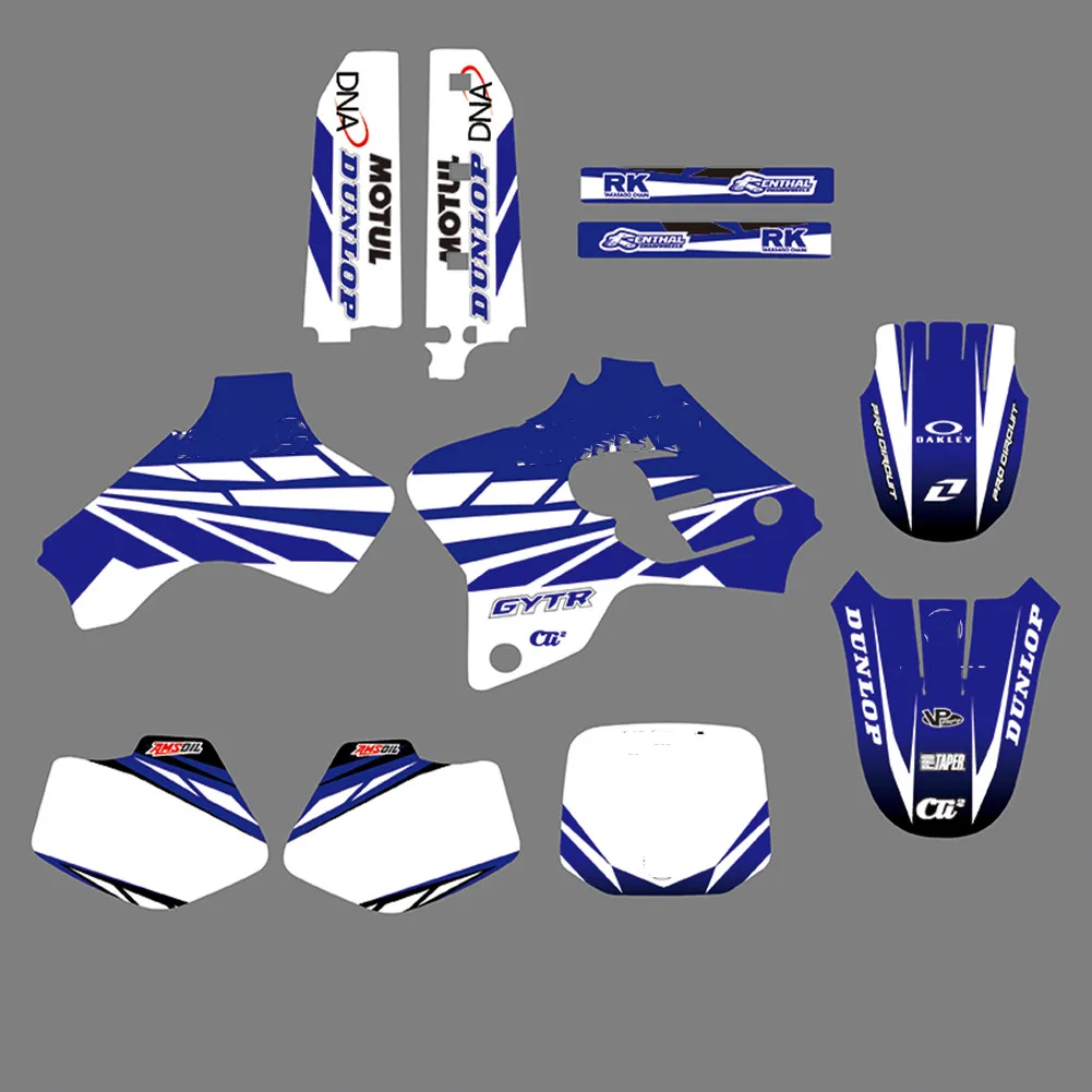 Для Yamaha 80 YZ 2001-1993 графические фоны наклейки Набор наклеек для YZ80 1993 1994 1995 1996 1997 1998