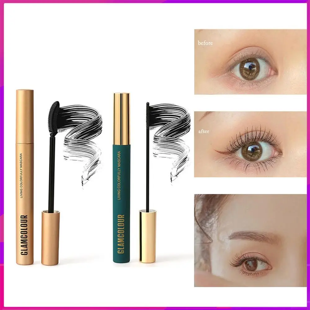 

Natural Fiber Mascara Waterproof Natural Soft Long Makeup Sense Makeup Mascara Black Thick Eyelash Cosmetics
