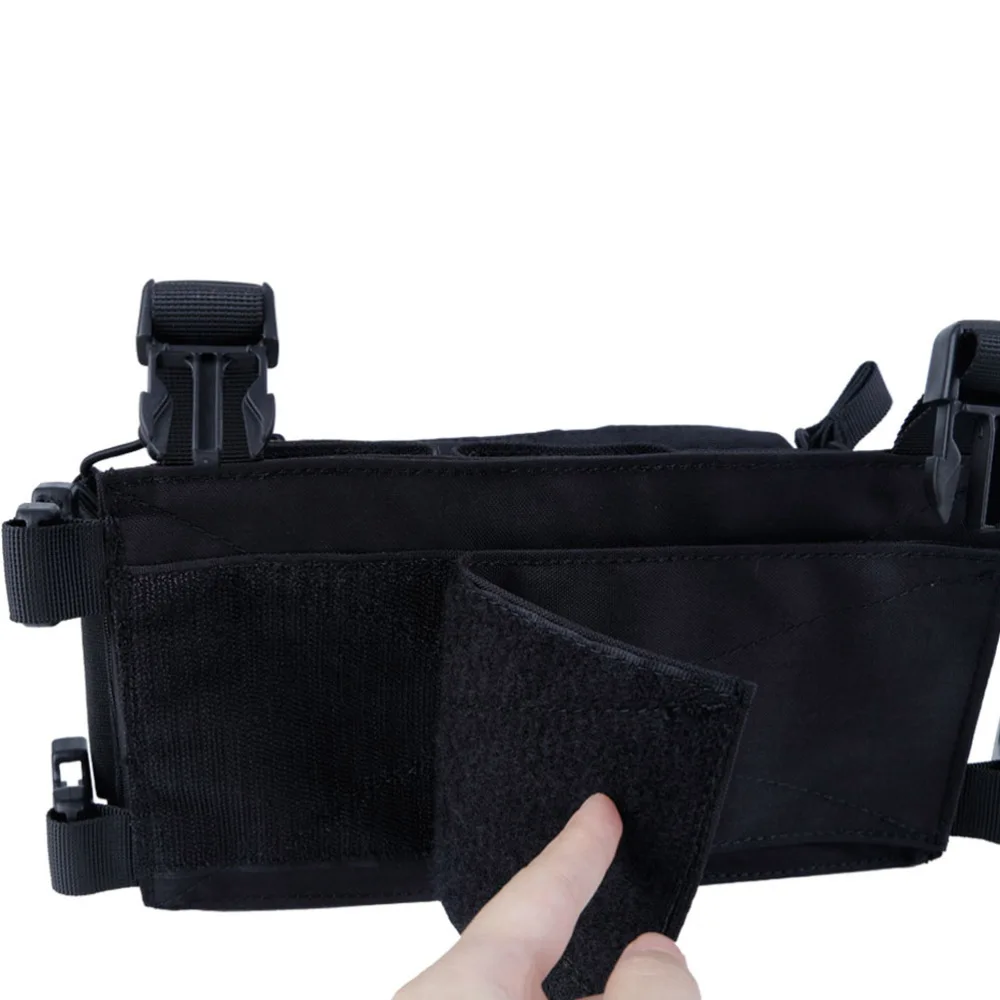 

Breathable Chest Vest Rig Multipurpose Molle Vest with Multi-Pockets Bag Airsoft Fighting Load Carrier Vest for CS Game Paintbal