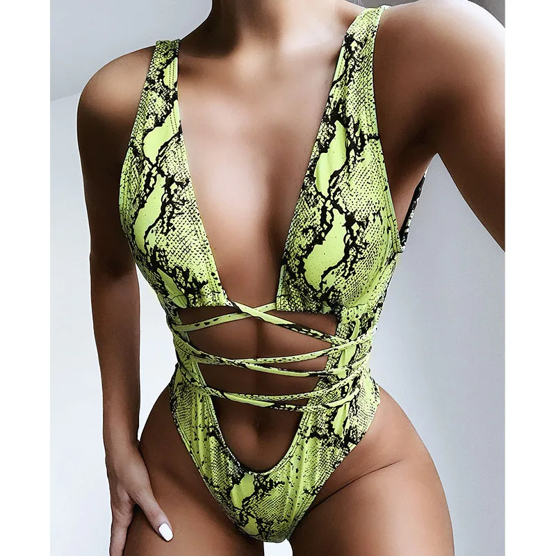 

Retro Butterfly Print One Piece Swimsuit Bikini Push Up Bathing Suit Women Summer Cross Straps Swimwear High Cut Monokini