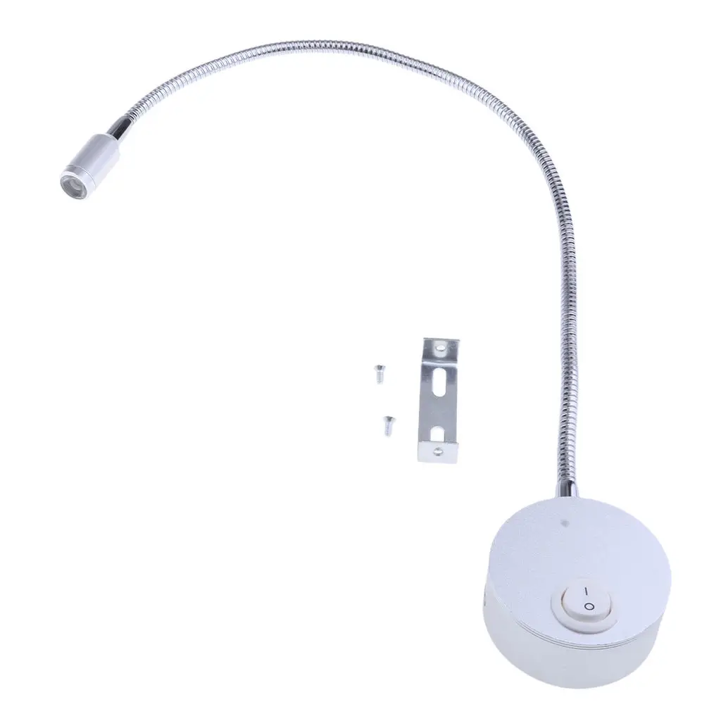 

12V 1W LED Spot Reading Light Switch Camper Caravan Boat Motorhome Light