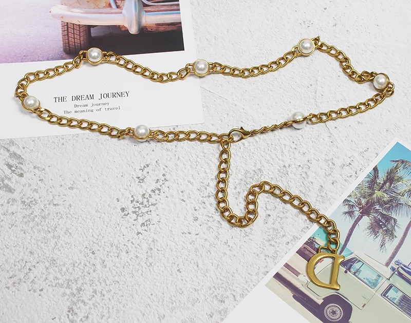 

Niche design synchronization new belt fashion versatile women's light luxury style personalized chain waist seal waist chain