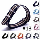 Ремешок для часов из нейлона, 10 шт.лот, 1618202224 мм