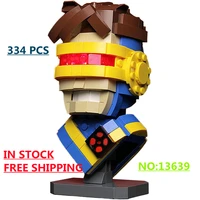 moc 13639 custom cyclopss bust model building blocks figures bricks set diy educate toys for children gifta home decoration gift