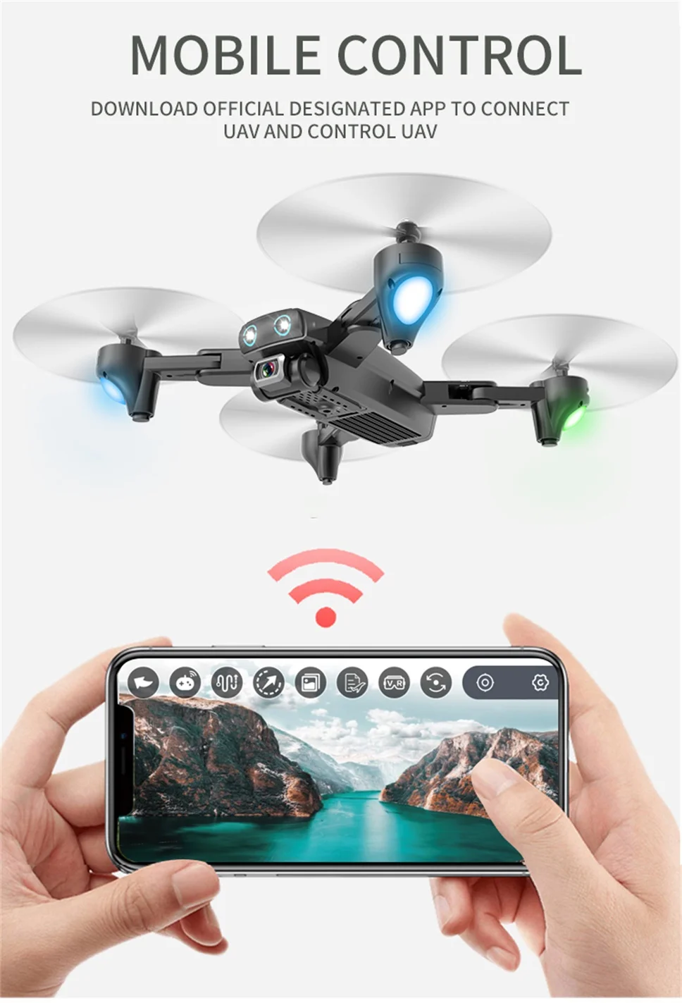 Дрон S167 gps 4K HD 1080P 5G wifi FPV Дрон полёт 20 минут высота для поддержания пульт управления квадрокоптером расстояние 500 м Дрон камера квадракоптер с камерой дрон с камерой квадрокоптер квадракоптер квадрокоптер