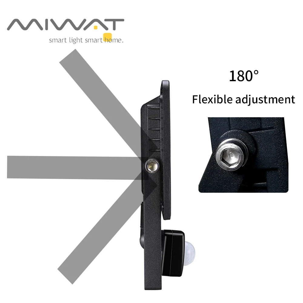 Светодиодный настенный прожектор с пассивным ИК датчиком движения 220 В 240 в