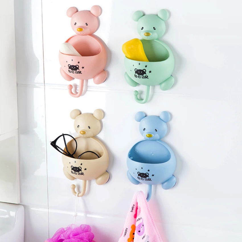 Мышь дизайн мыльница висит Полотенца крюк полки настенные присоски стеллаж для