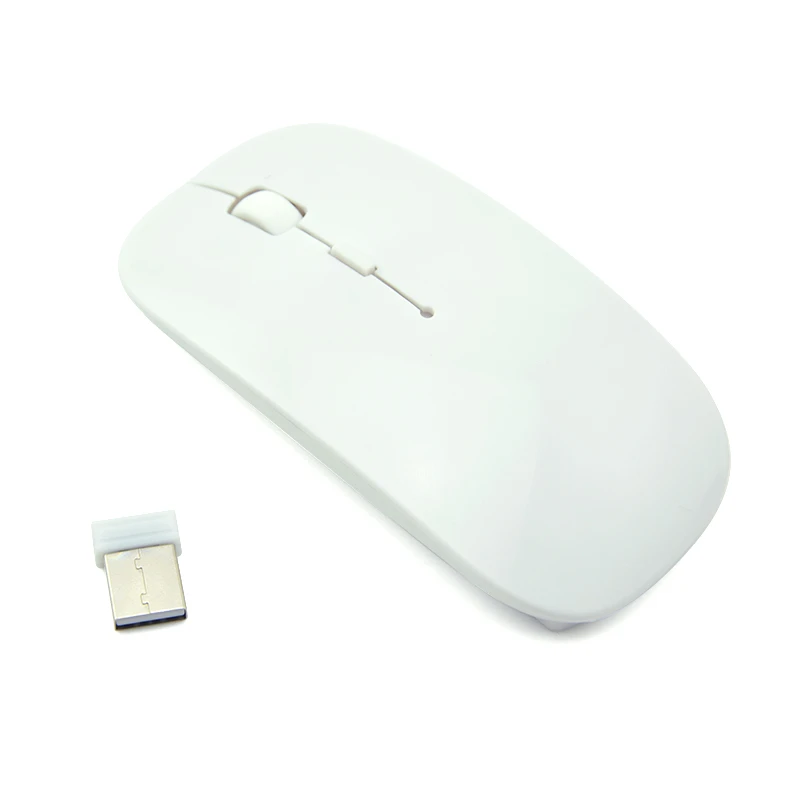 white Беспроводная мини-мышь 2,4G для Mac, USB, оптический приемник, мышь для ноутбука, ноутбука, компьютера, настольного компьютера, для Macbook, ультратонкая Новинка - Цвет: white
