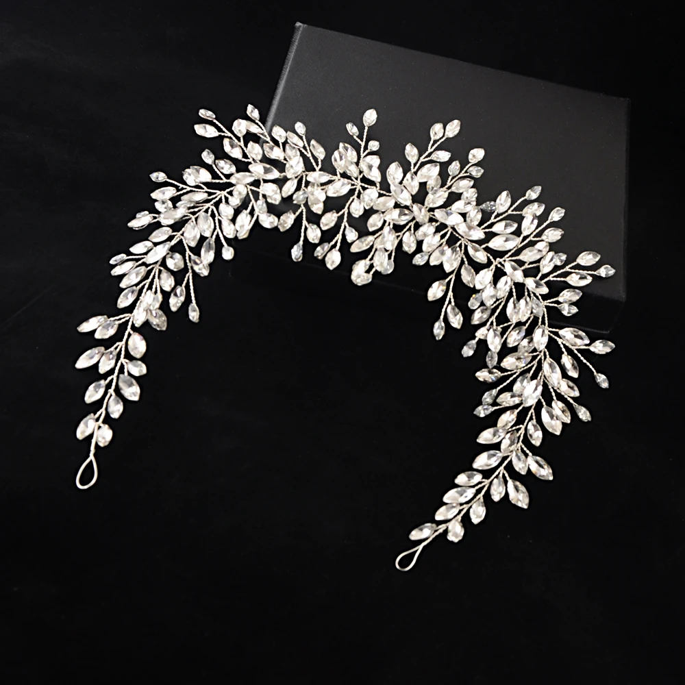 TRiXY H237 Роскошная Свадебная повязка на голову Стразы Корона Свадебные аксессуары