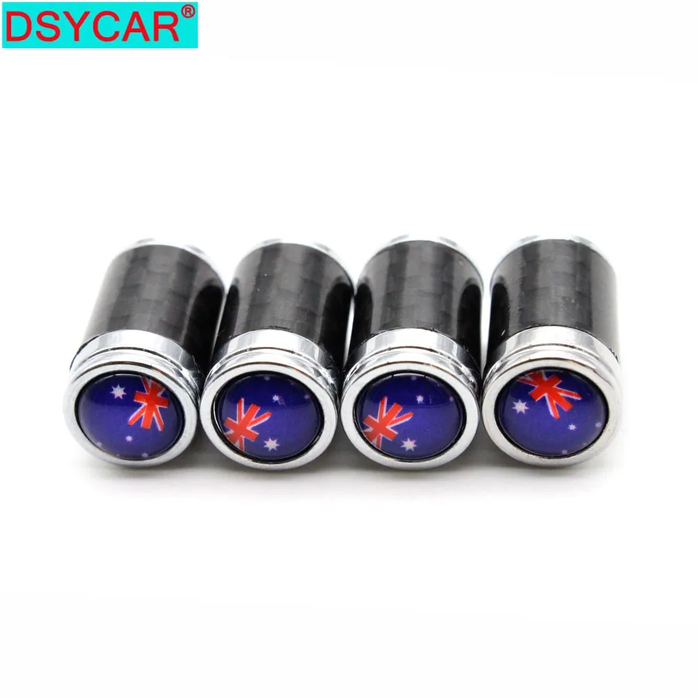 DSYCAR 4 шт./компл. автомобильные медные Углеродные волокна шины клапан Стебли