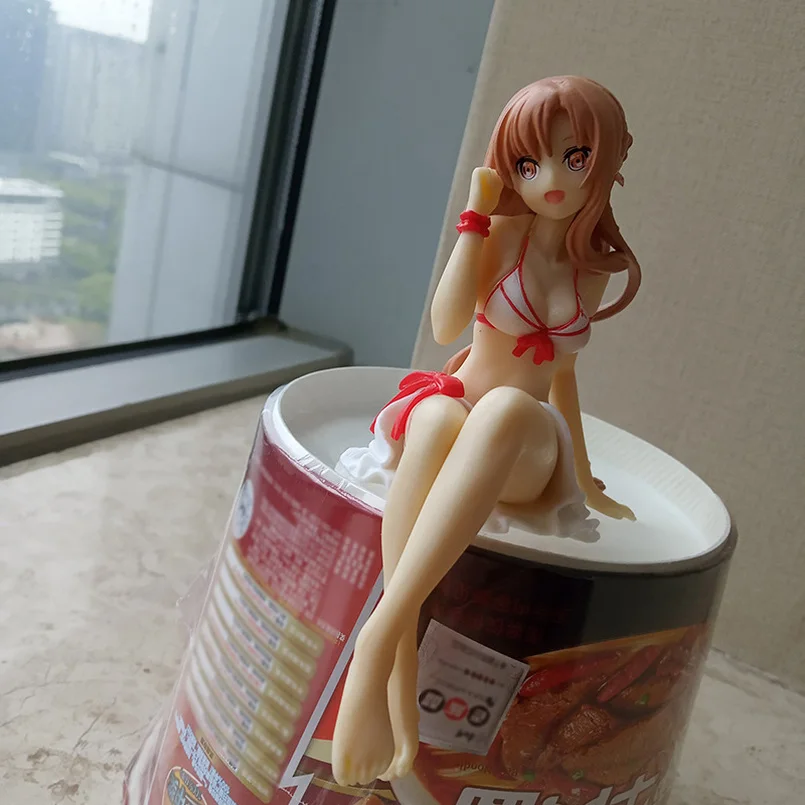 12 см искусство меча онлайн Фигурки игрушки Asuna Leafa Yui Shino Бана Микан Юки САО Уки