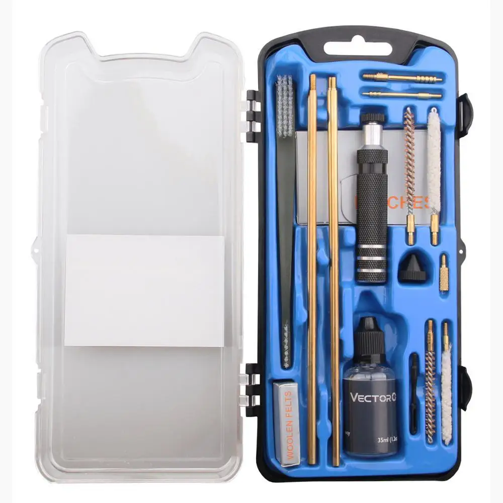 

Vector Optics New Arrival Universal Gun Cleaning Kit Cleaning .177 & .22 Airgun all-in-one Gun Cleaning kit