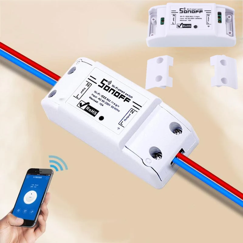 Sonoff Basic R2 Wifi DIY умный беспроводной пульт дистанционного управления Domotica модуль
