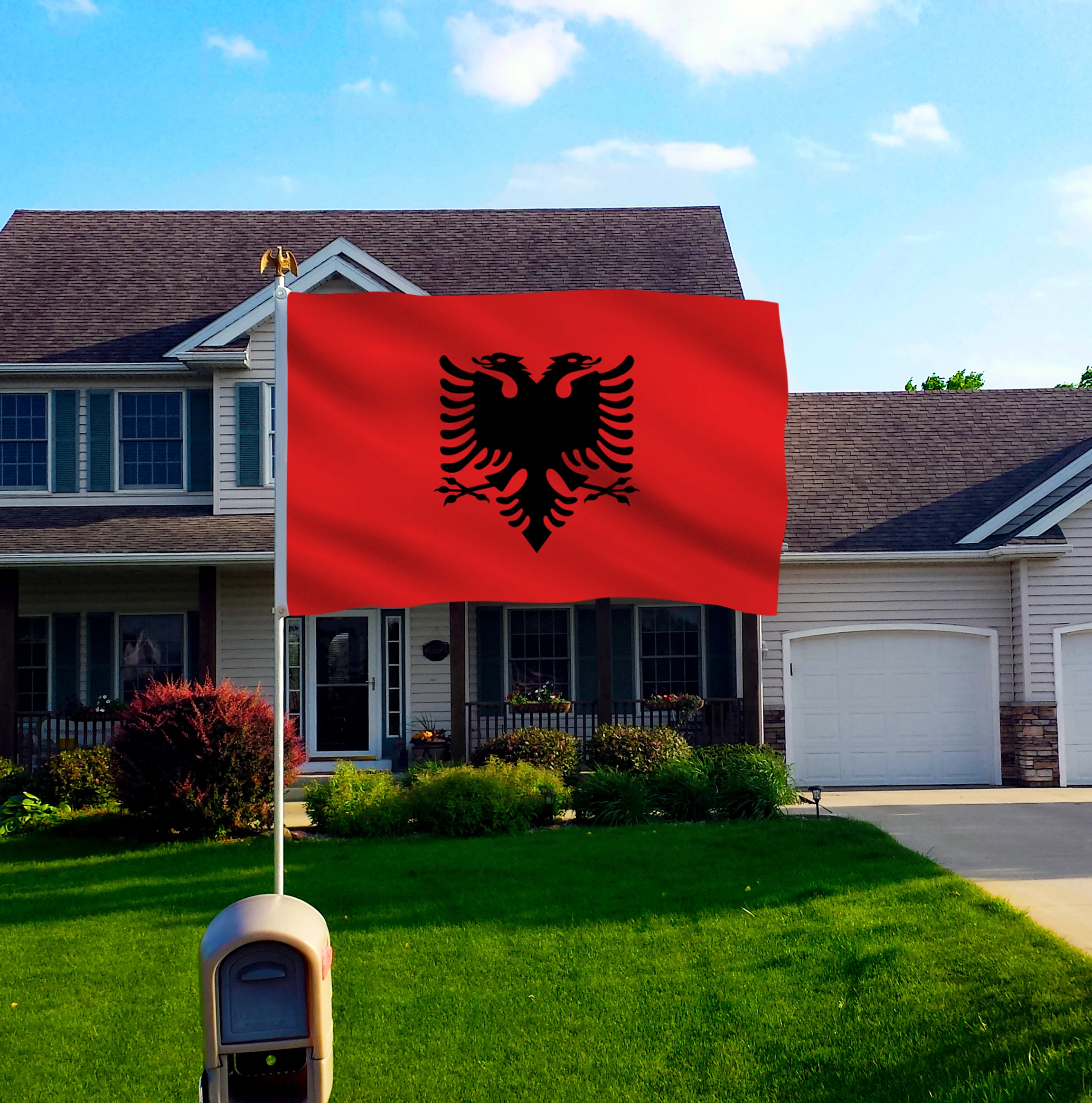 Флаг Albania флаг полиэстер 5*3 фута 150*90 см Высокое качество | Дом и сад