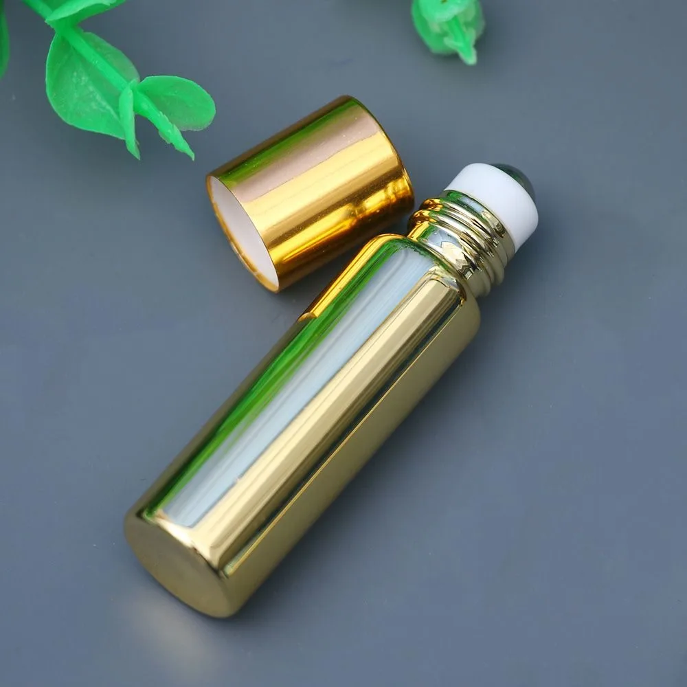 2 шт. 5 мл металлический роликовый флакон для духов маленькая стеклянная