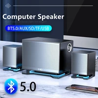 2021 led computer combination speakers aux usb wired wireless bluetooth audio system home theater surround soundbar for pc tv