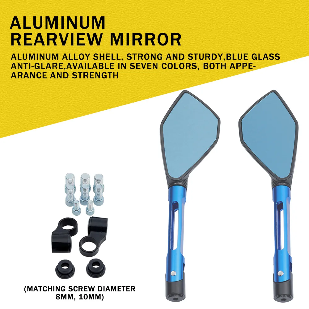

Универсальное зеркало заднего вида для мотоцикла, спортивное зеркало заднего вида для автомобиля, зеркала заднего вида из алюминиевого спл...