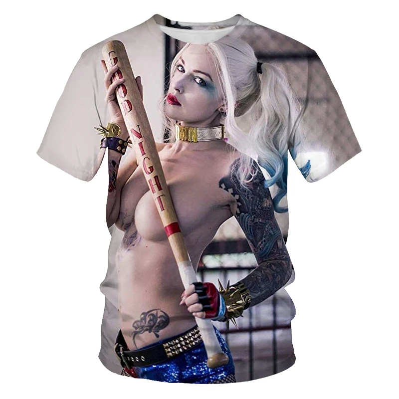 Футболка в стиле Харадзюку с изображением персонажа фильма поп-музыки клоуна