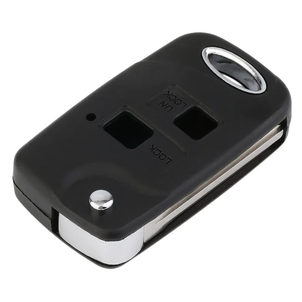 

1 шт. 2 кнопки автомобильный пульт дистанционного управления флип-брелок чехол для Toyota для Corolla для Celica для Rav 4 для Yaris модификации E43