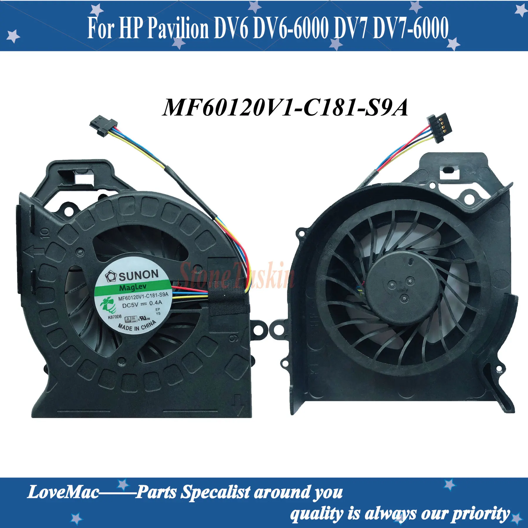 

Новый оригинальный вентилятор для процессора HP Pavilion DV6 DV6-6000 DV7 DV7-6000, P/N KSB0505HB, 100% протестирован