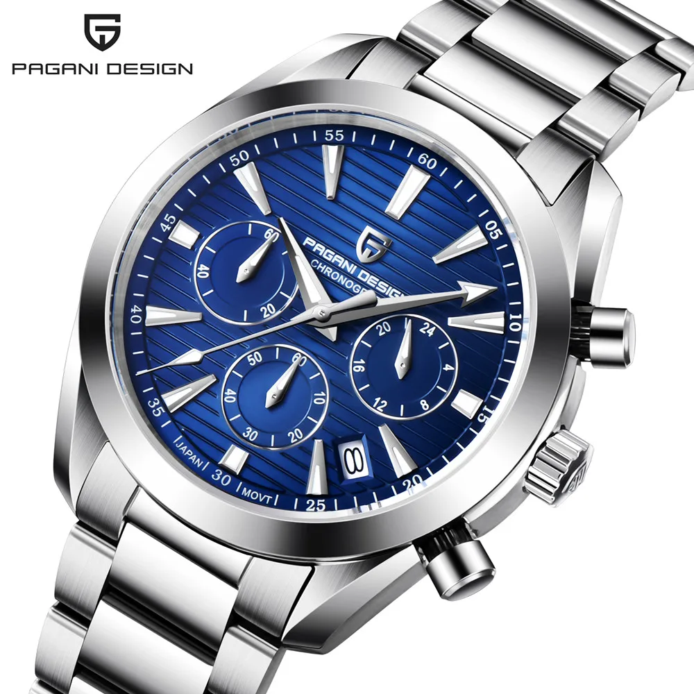 

PAGANI DESIGN 2021 New Luxury Fashion Quartz Watch Sapphire 100m Automatic Waterproof Clock Men's Sports Watch Relogio Masculino