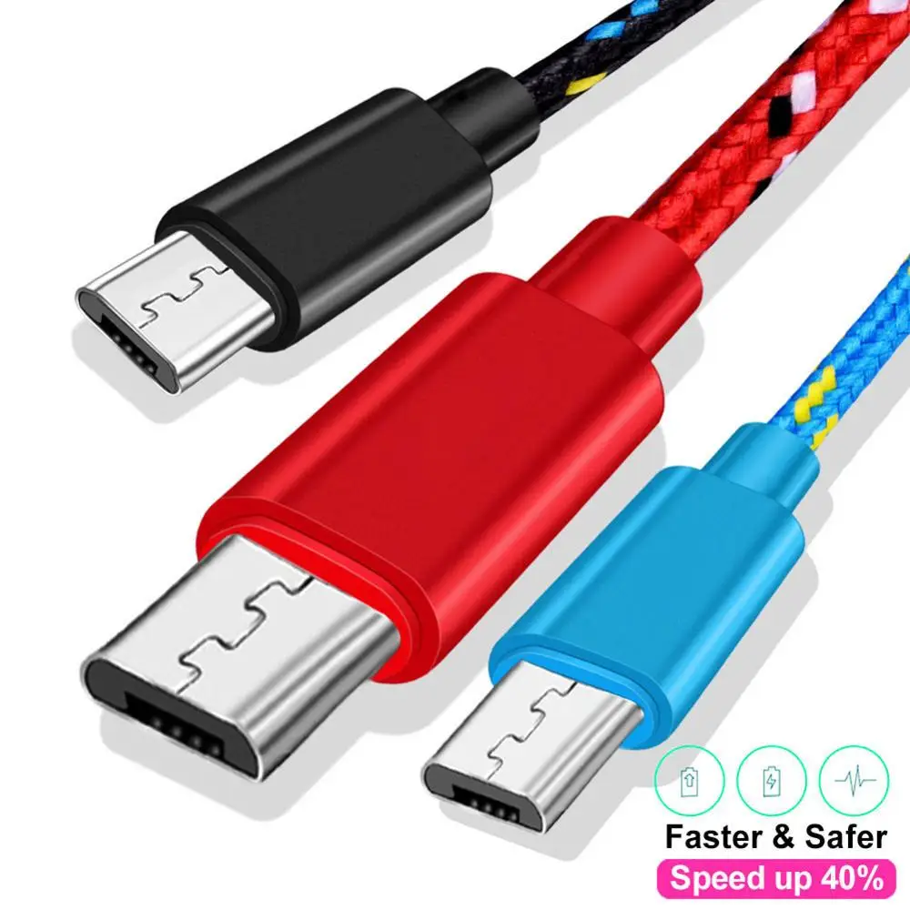Кабель Micro USB в нейлоновой оплетке 1 м 2 3 | Мобильные телефоны и аксессуары