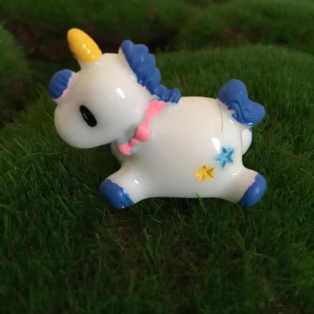 2 вида! Фигурка лошади nicorn миниатюрное украшение мультяшное животное полимерное