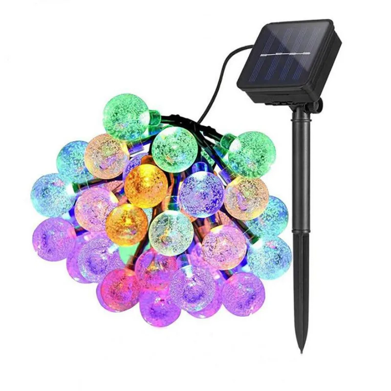 30 светодиодных солнечных ламп водонепроницаемые энергосберегающие лампы гибкие