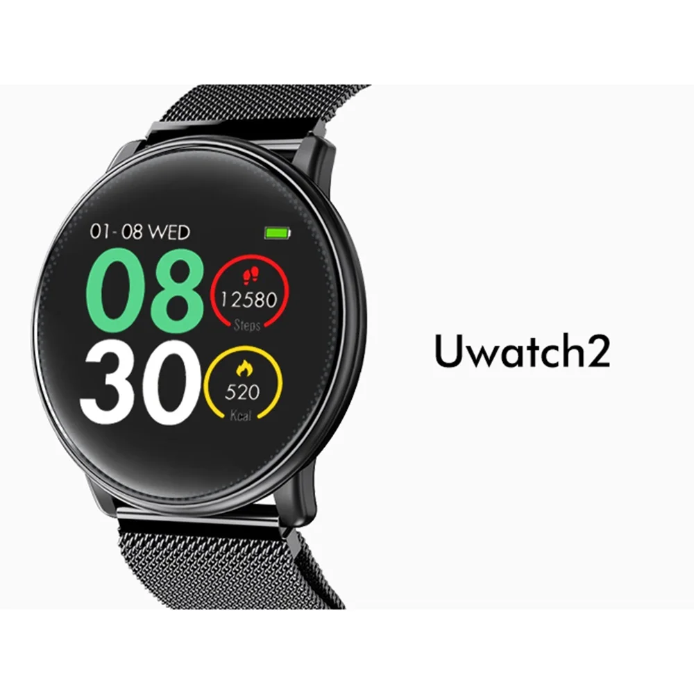 Умные часы Uwatch2 1,3" ips 240*240 дисплей BT4.0 фитнес Шагомер калорий умный таймер пульсометр сна монитор наручные часы