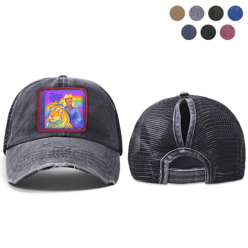 Модная мужская и женская Кепка-бейсболка от солнца с тигром королем Джо