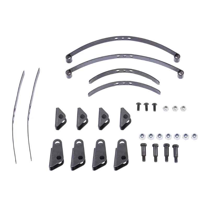 

Front Leaf Spring Suspension Steel Holder Bar Set RC Parts for 1/14 Tamiya Tractor T8ND