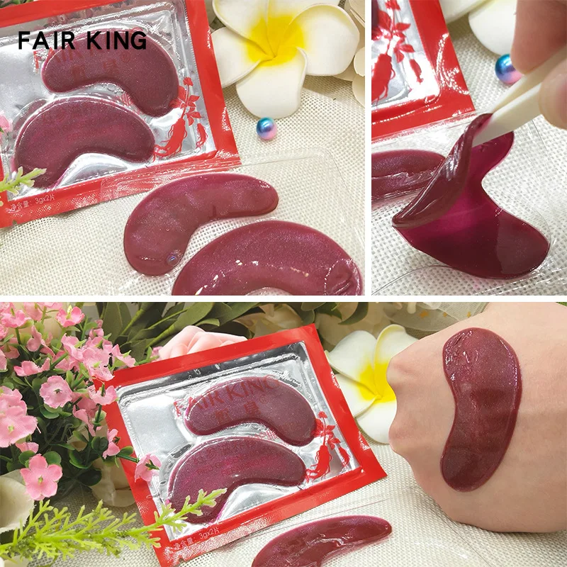 FAIR KING Red Женьшень/коллаген водорослевый кристалл маска для глаз патчи ухода за
