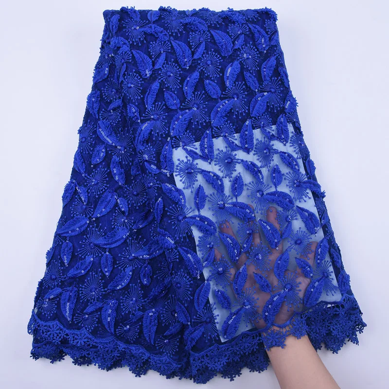 

Dubai Design Sequins Lace Fabric Nigerian Tulle Lace Fabric 2020 High Quality Africa Milk Silk Lace Fabric For Women Dress