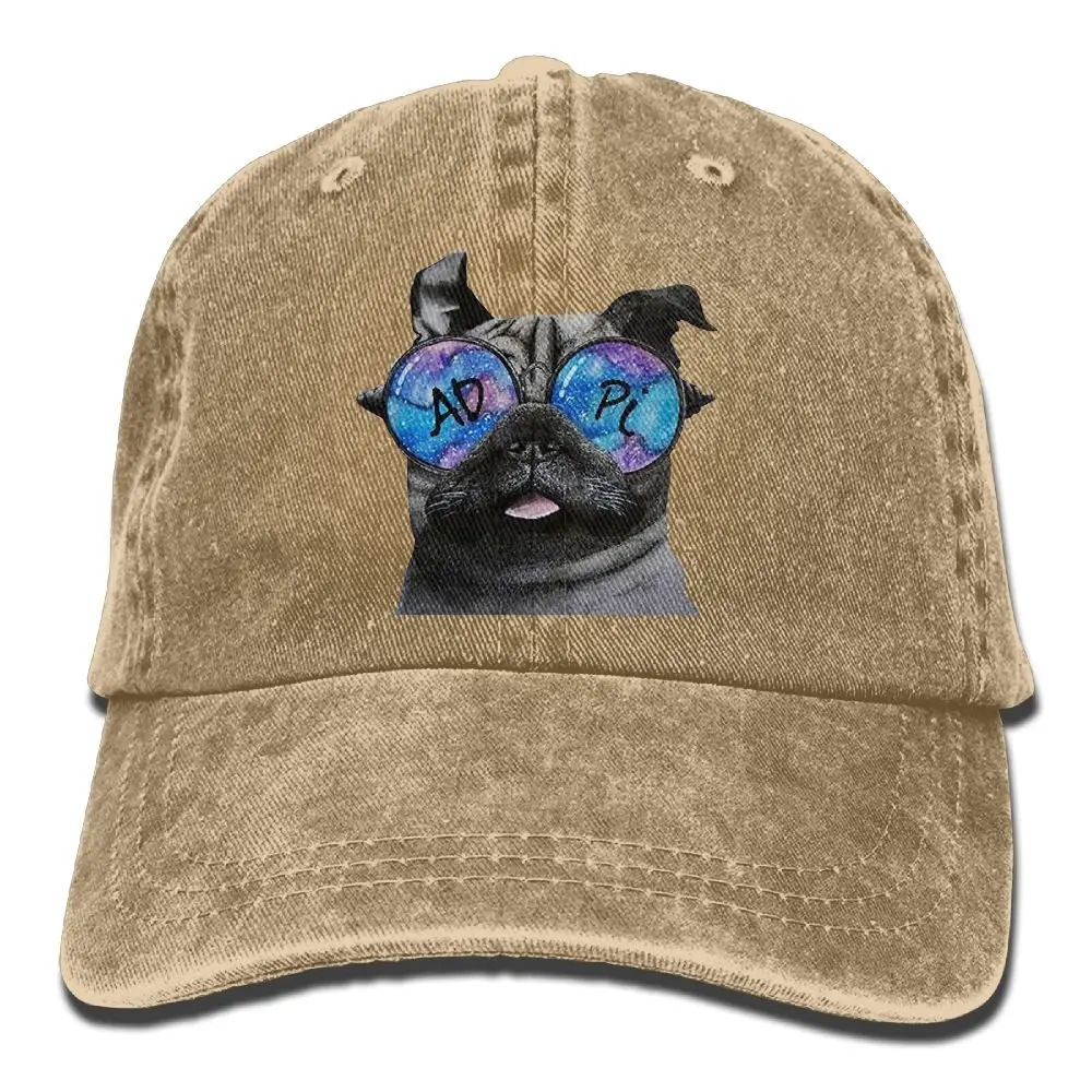 Взрослая ковбойская Кепка ADPi Pug бейсболка регулируемая Спортивная для мужчин и