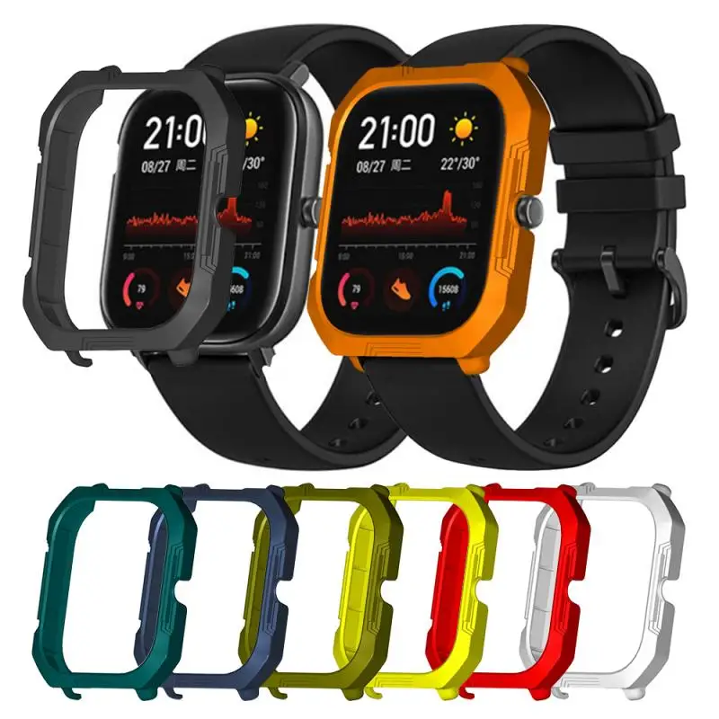 Жесткий защитный чехол из поликарбоната для смарт-часов AMazfit GTS модный однотонный