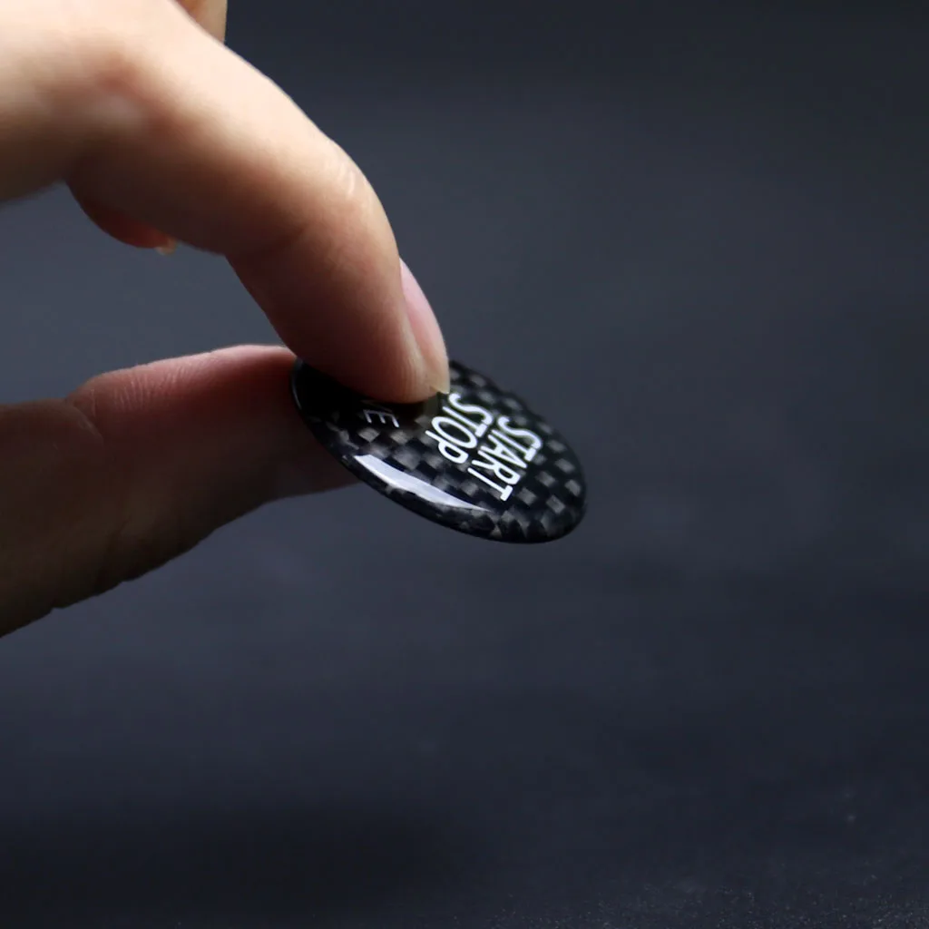 Автомобильный Стайлинг из углеродного волокна кнопка включения двигателя для BMW