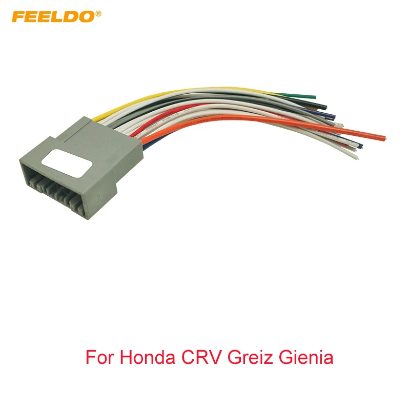 FEELDO 1 шт. автомобильный стерео CD/DVD плеер адаптер электропроводки для Honda CRV Greiz Gienia