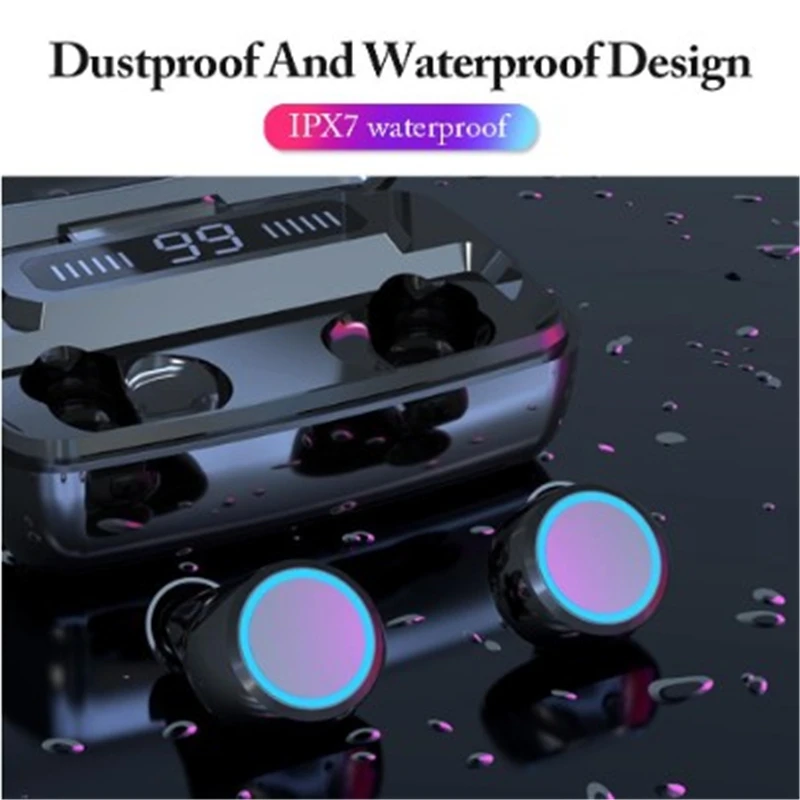 Новые беспроводные Bluetooth наушники цифровой светодиодный дисплей сенсорное