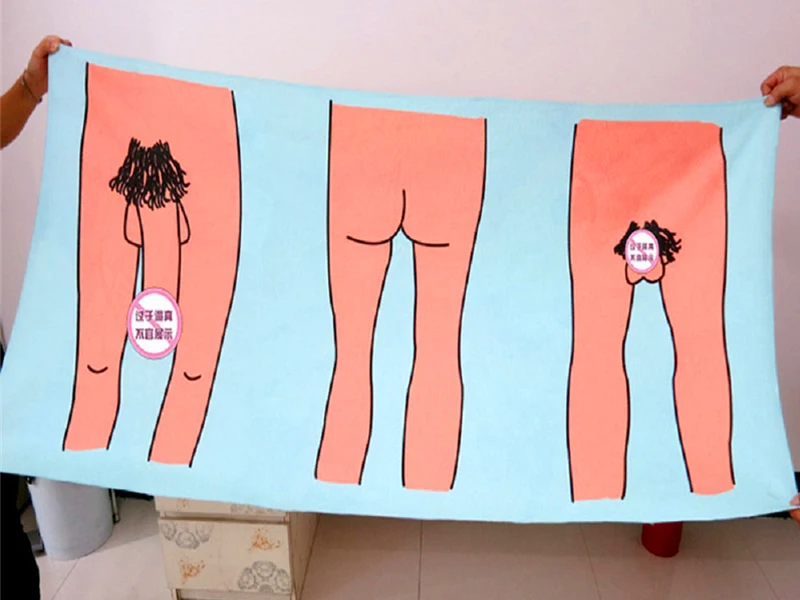 Сексуальное быстросохнущее пляжное банное полотенце Kuso Dick для мужчин и женщин, волшебное Впитывающее домашнее текстильное банное полотенце s