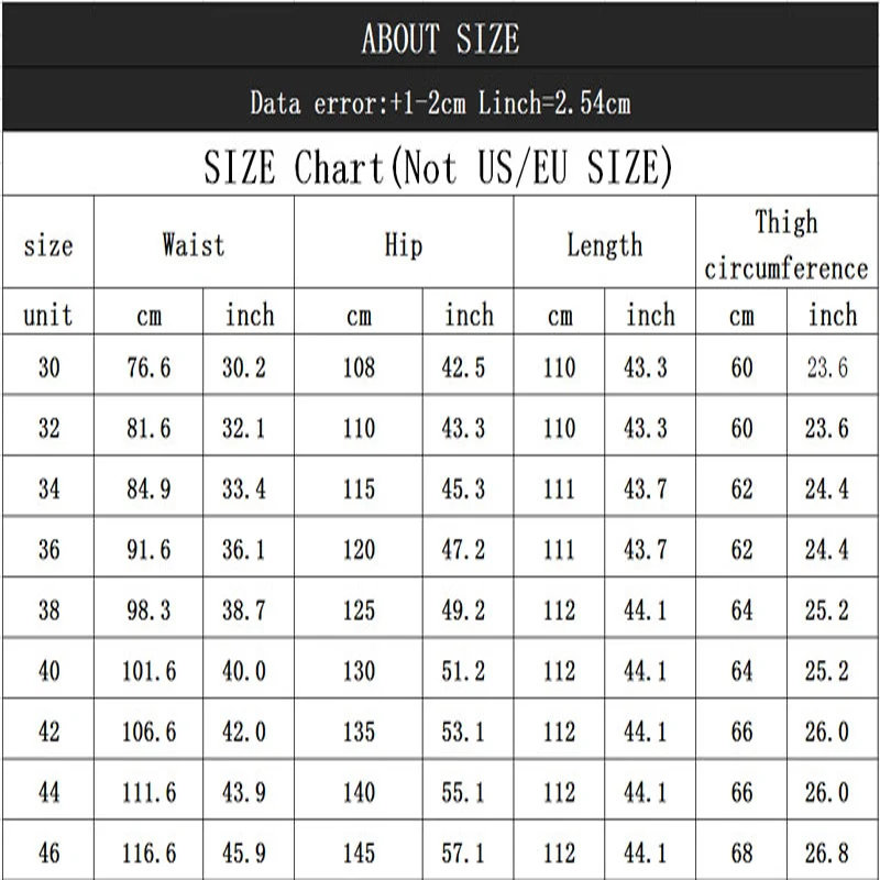 Jeans For Men Autumn and Winter New Loose Hip Hop Big Size Skateboard Pants Men's Pocket 30-46 | Мужская одежда